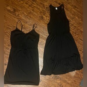 Women’s Old Navy size small black summer dresses lot of 2